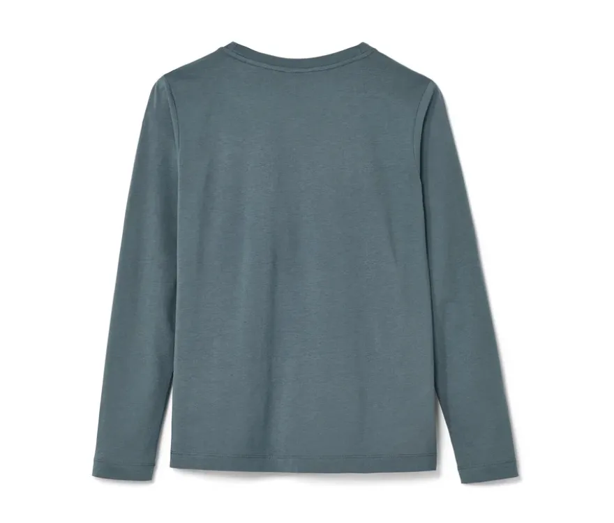 NAH/STUDIO Longsleeve | Baumwolle, stone blue