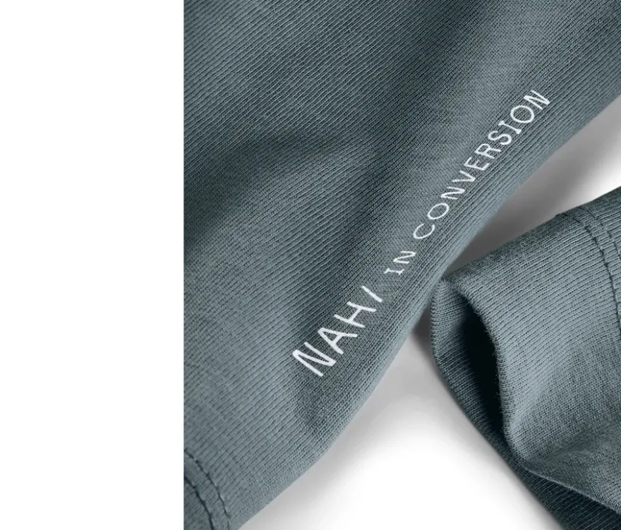 NAH/STUDIO Longsleeve | Baumwolle, stone blue