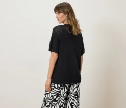Offener Cardigan in Pointellestrick