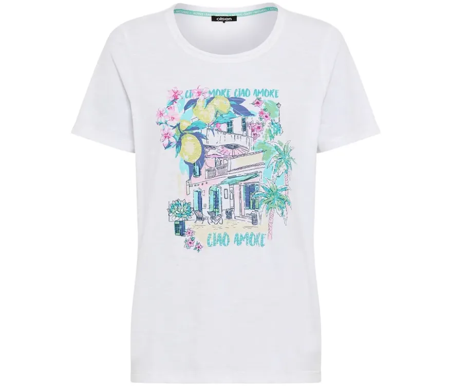 Olsen T-Shirt mit Placement-Print