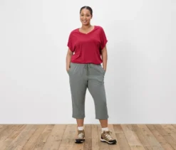 Outdoor-Caprihose, khaki