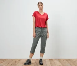 Outdoor-Caprihose, khaki