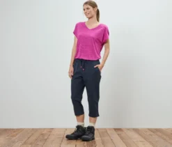 Outdoor-Caprihose, navy