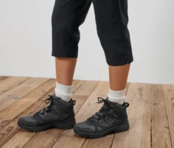 Outdoor-Caprihose, schwarz