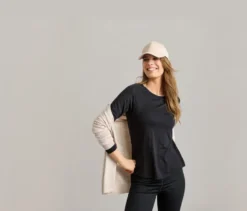 Outdoor-Funktionsshirt, schwarz
