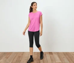 3/4-Outdoor-Leggings, schwarz