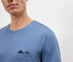 Outdoor-T-Shirt, hellblau