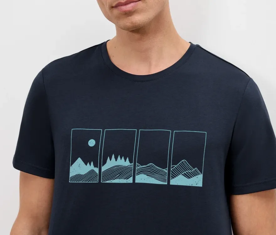 Outdoor-T-Shirt, navy