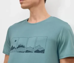 Outdoor-T-Shirt, türkis