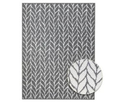 Outdoor-Wendeteppich »Knitted Joy«, grau, ca. 120 x 160 cm