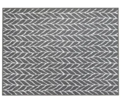 Outdoor-Wendeteppich »Knitted Joy«, grau, ca. 120 x 160 cm
