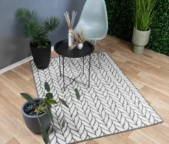 Outdoor-Wendeteppich »Knitted Joy«, grau, ca. 120 x 160 cm