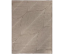 Outdoor-Wende-Teppich »Leaves«, taupe, 200 x 280 cm