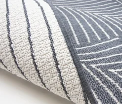 Outdoor-Wende-Teppich »Leaves«, grau, 160 x 220 cm