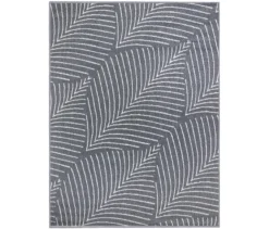 Outdoor-Wende-Teppich »Leaves«, grau, 160 x 220 cm