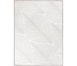 Outdoor-Wende-Teppich »Leaves«, taupe, 160 x 220 cm