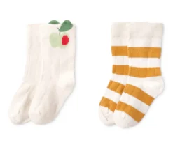 2 Paar Baby-Kniestrümpfe