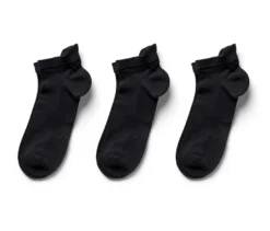 3 Paar Funktions-Sportsocken, schwarz
