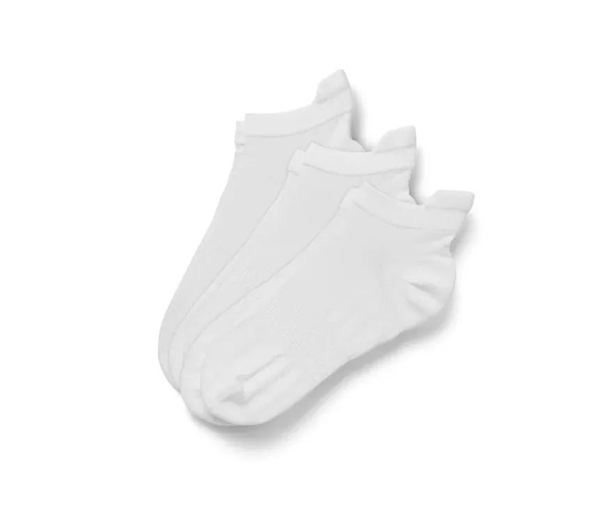 3 Paar Funktions-Sportsocken, weiß