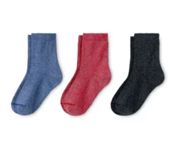 3 Paar Glitzersocken