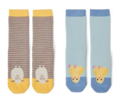 2 Paar Kinder-Antirutsch-Socken
