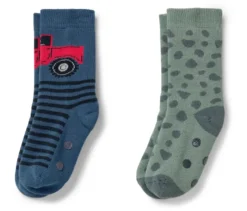 2 Paar Kinder-Antirutsch-Socken, Truck