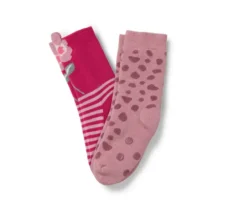 2 Paar Kinder-Antirutsch-Socken, Blume