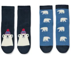 2 Paar Kinder-Antirutsch-Socken