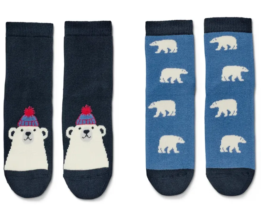 2 Paar Kinder-Antirutsch-Socken