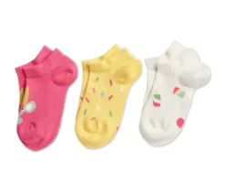 3 Paar Kinder-Sneakersocken, Eis