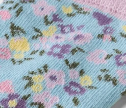 5 Paar Kinder-Socken, Blumen