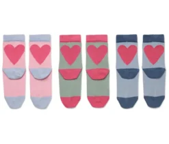 7 Paar Kinder-Socken, Herzen