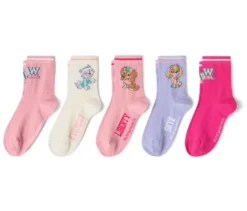 5 Paar Kinder-Socken »Paw Patrol«, rosa