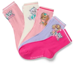 5 Paar Kinder-Socken »Paw Patrol«, rosa