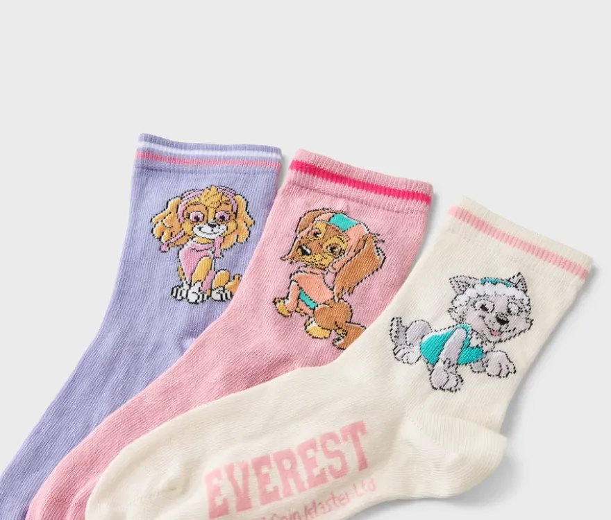 5 Paar Kinder-Socken »Paw Patrol«, rosa
