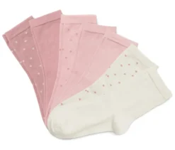 7 Paar Kinder-Socken, rosa