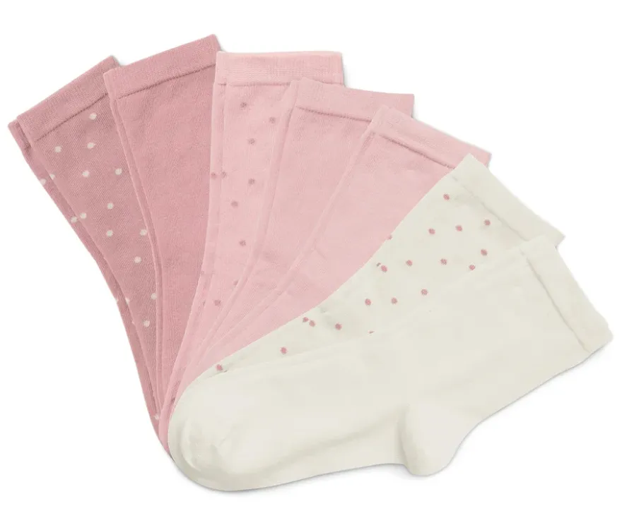 7 Paar Kinder-Socken, rosa