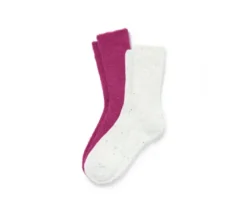 2 Paar Kuschelsocken mit Effektgarn