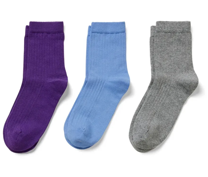 3 Paar Ripp-Socken
