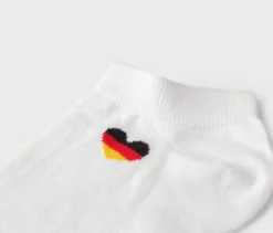 3 Paar Sneakersocken im Deutschland-Dessin