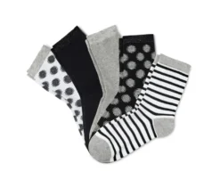 5 Paar Socken, mit Glitzergarn