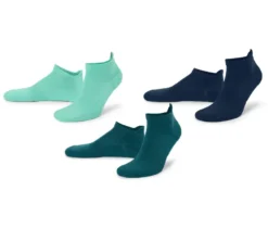 3 Paar Sportsocken, navy/petrol/blau