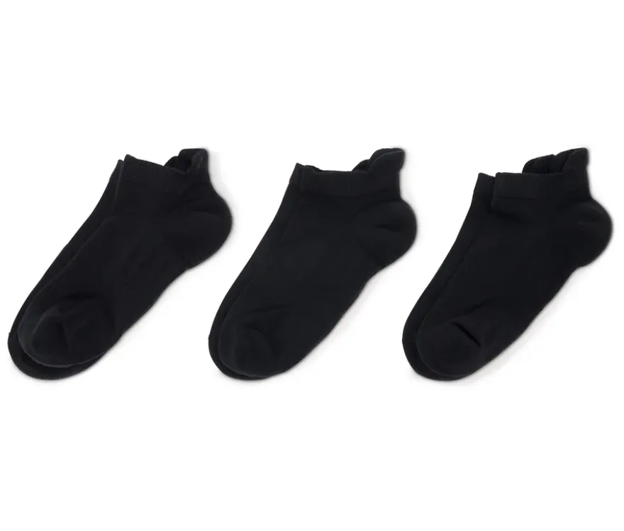 3 Paar Sportsocken, schwarz