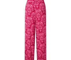 Palazzohose, pinkfarbener Alloverprint