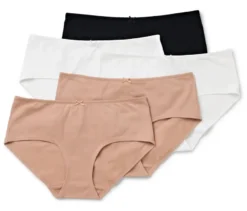 5 Pantys, beige, weiß, schwarz