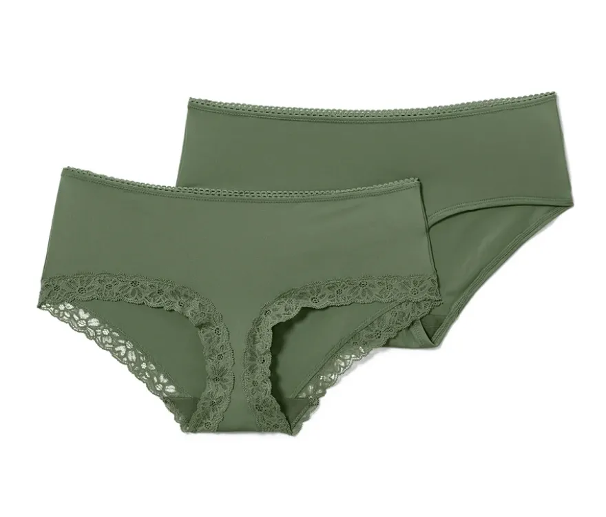 2 Pantys, olivgrün