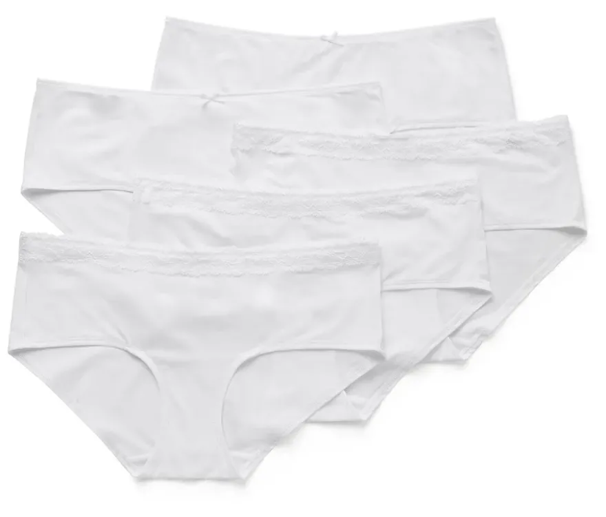 5 Pantys, weiß