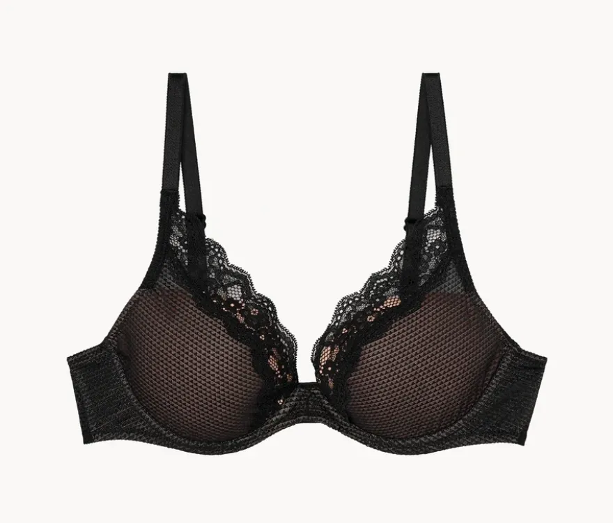 Passionata Padded Plunge-BH »Brooklyn«, schwarz