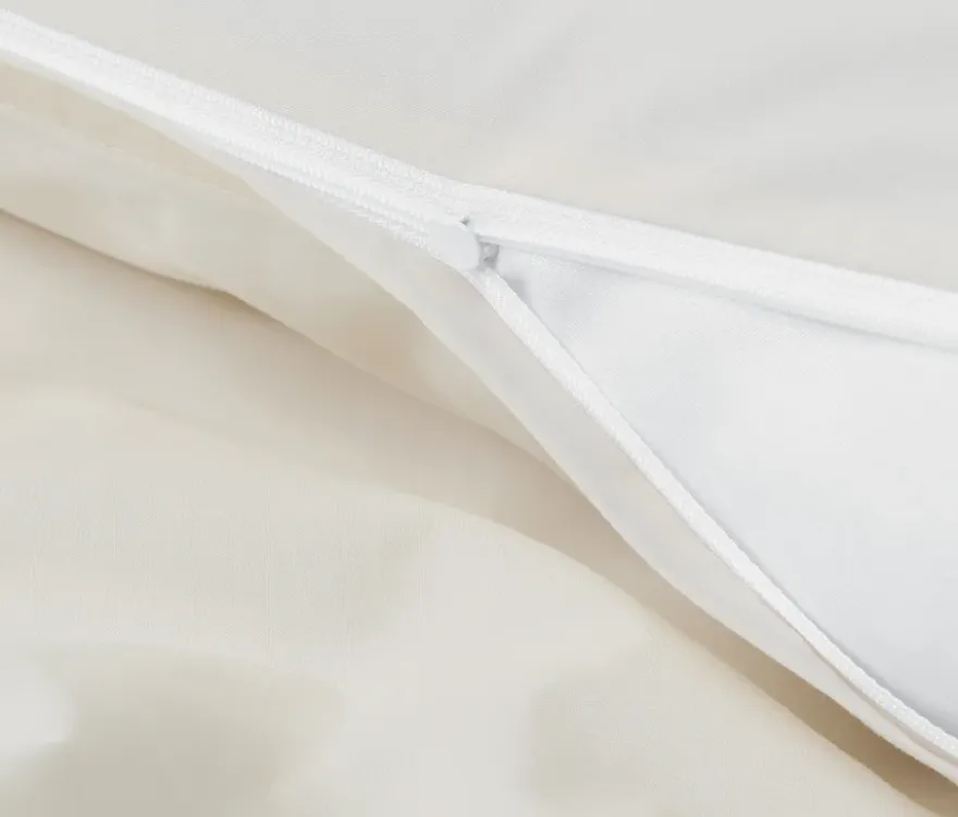 Perkal-Bettwäsche, Normalgröße, offwhite