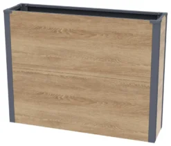 Pflanzkasten mit Einlegeboden, Holzoptik, Höhe ca. 77cm